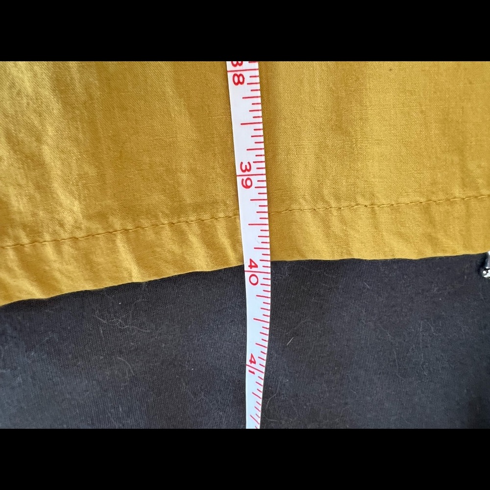 Yellow floral Amato Rizzi cotton/linen dress, size 8/10 - Picture 6 of 6